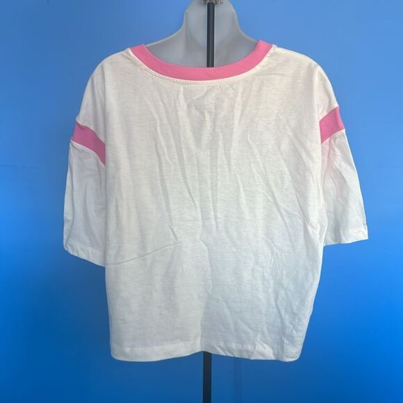 Peanuts Women's/Juniors 2XL Skimmer Tee White Short Sleeve Snoopy T-Shirt - Picture 2 of 3